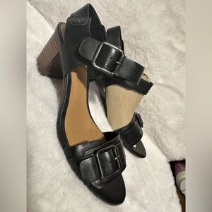 Leather sandals Clarks